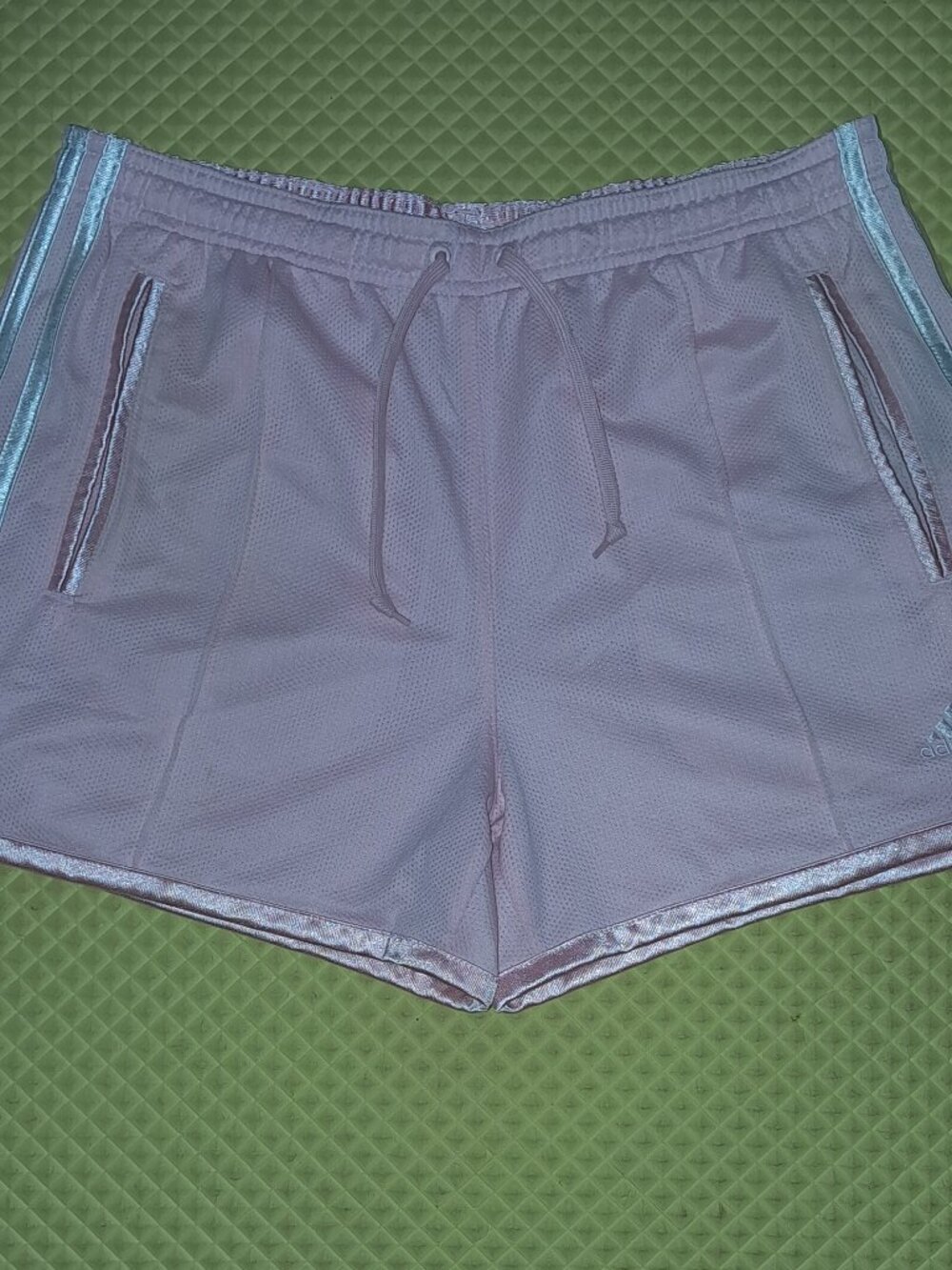 Adidas Light Pink Quick Dry Mesh Jogging Tennis Shorts with Drawstring